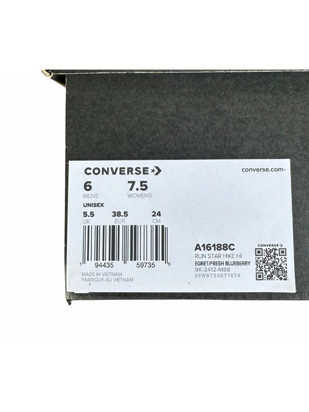 ⭐Converse Run Star Hike Hi Platform 7.5 Women Shoes Sneakes Beige Purple A16188C - Picture 9 of 14